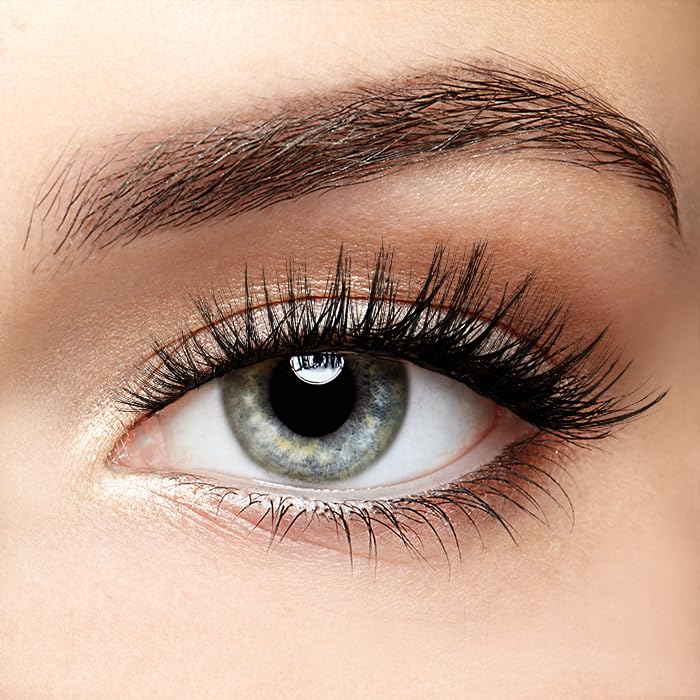 KISS Lash Couture Faux Mink False Eyelashes Double Pack, Knot-Free Lash Band, Reusable, Contact Lens Friendly, Easy To Apply, Ultrafine, Tapered, Synthetic Fake Lashes, Style Soir, 2 Pairs